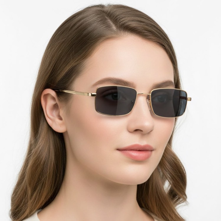 Plusy +1.50 Fotochromowe okulary do czytania z flexami ST342B złote