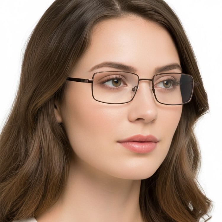 Plusy +1.00 Fotochromowe okulary do czytania z flexami ST342A brązowe