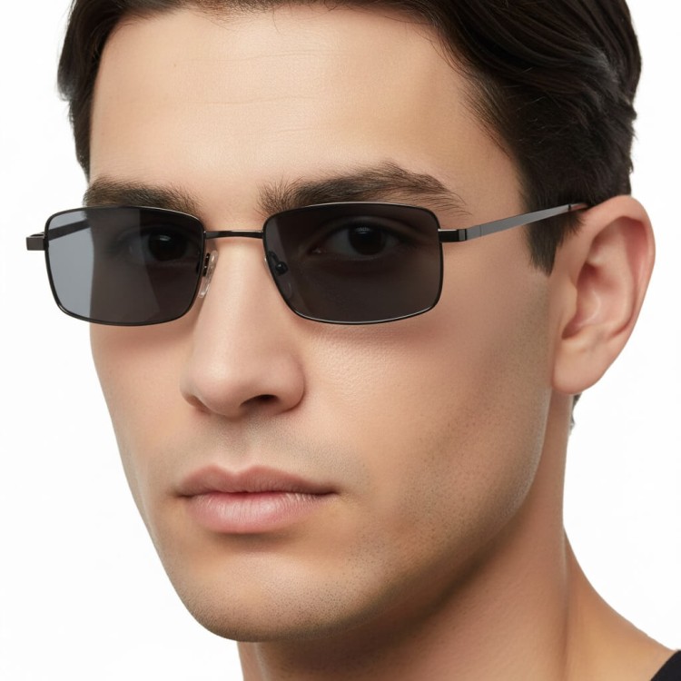 Plusy +3.00 Fotochromowe okulary do czytania z flexami ST342 czarne