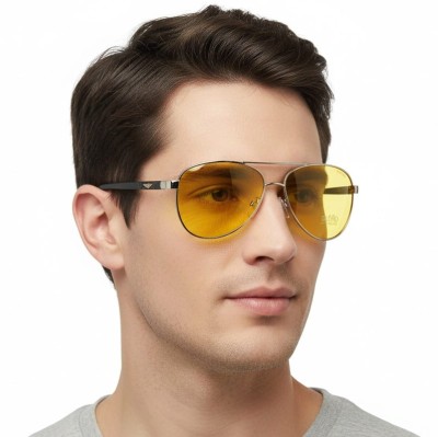 Rozjaśniające okulary pilotki do jazdy nocą polaryzacyjne EST-606Y-4 Estillo