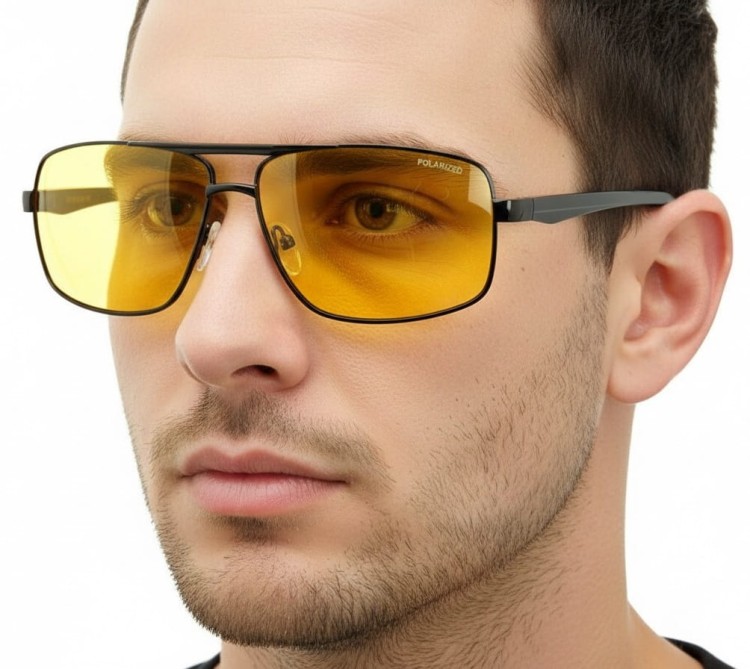 Rozjaśniające męskie okulary do jazdy nocą polaryzacyjne EST-600Y-1 Estillo