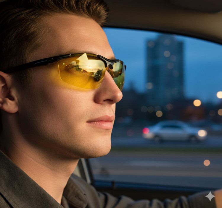 Męskie okulary rozjaśniająco-przyciemniające HD z fotochromem i polaryzacją EST-613FPY
