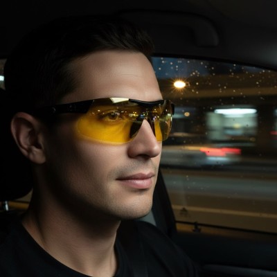 Rozjaśniające okulary sportowe do jazdy nocą polaryzacyjne EST-412Y Estillo