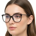 Okulary damskie z filtrem BLUE LIGHT do komputera zerówki EST-112K-1 Estillo