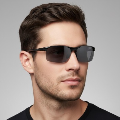 Męskie okulary przeciwsłoneczne HD z fotochromem i polaryzacją EST-612FP-1