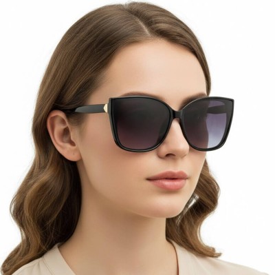 Damskie okulary przeciwsłoneczne polaryzacyjne czarne EST-06-1 Estillo