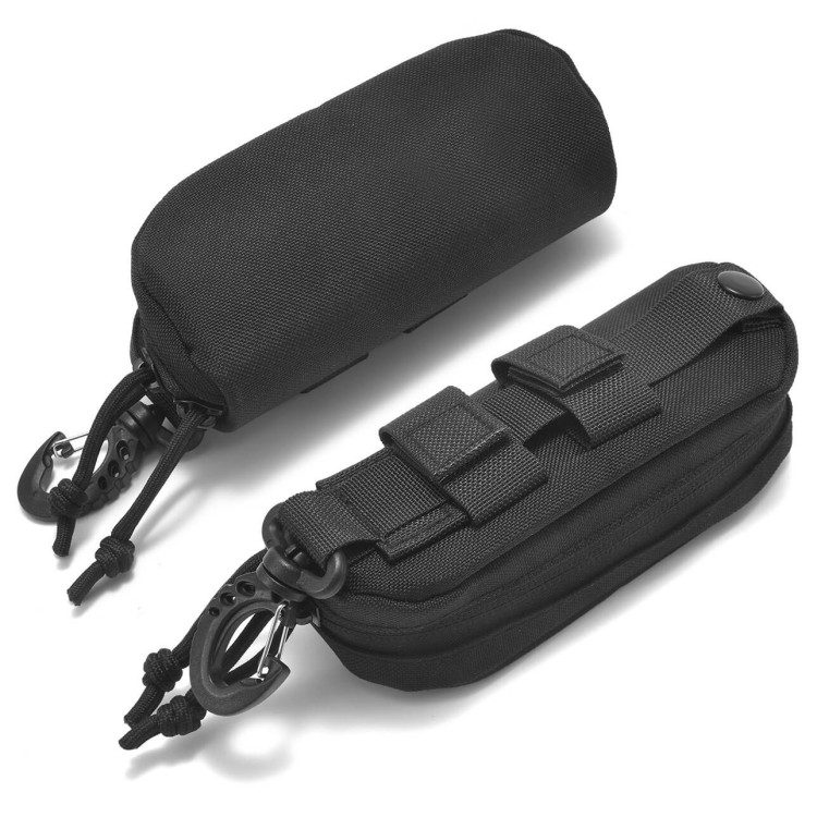Taktyczne czarne etui na okulary na zamek turystyczne z karabińczykiem ET-137.jpg