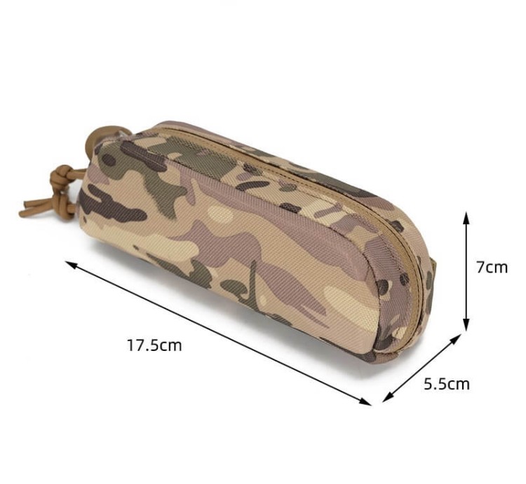 Taktyczne etui na okulary - KHAKI mocne z karabińczykiem ET-137B