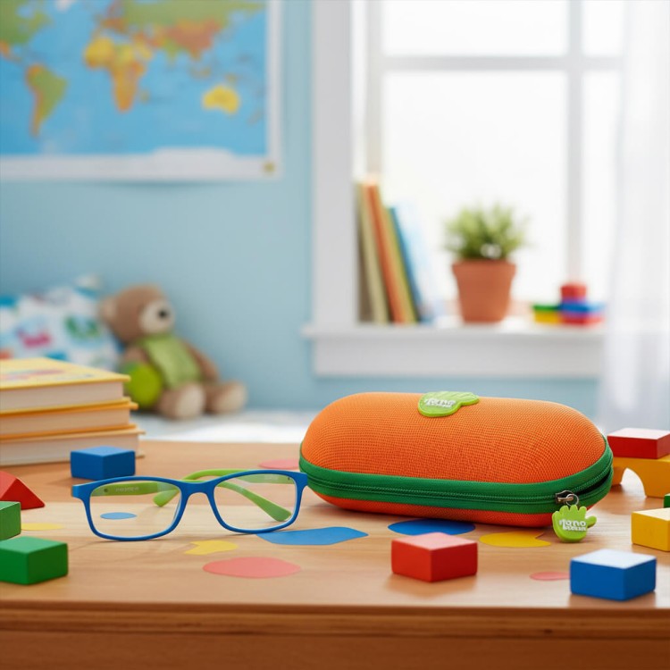 Dziecięce etui na okulary Nano Vista ET-138 orange/green