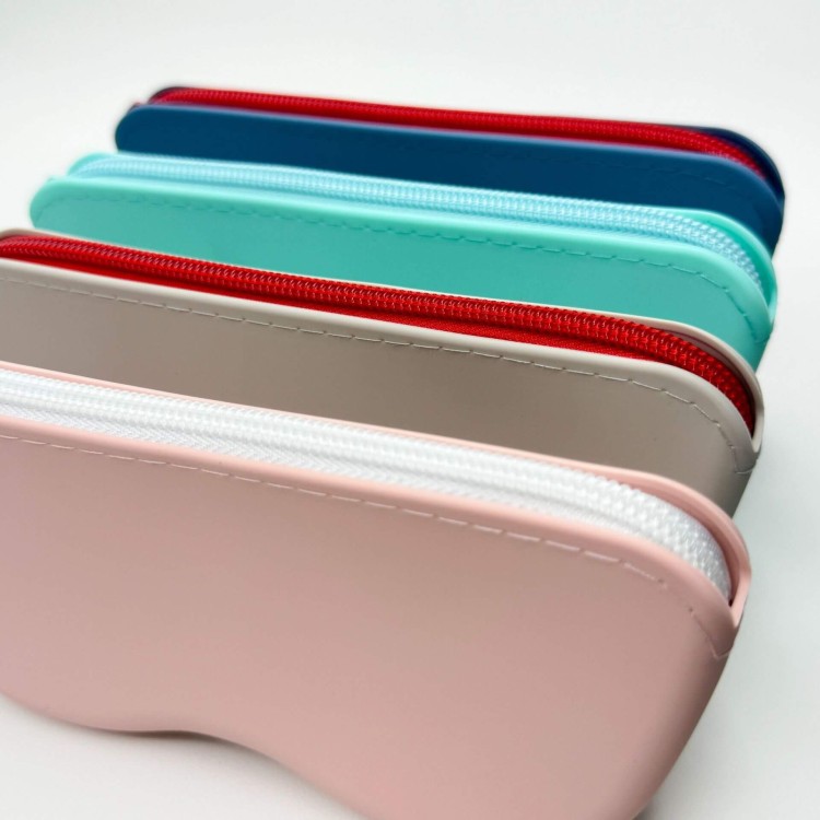 Sylikonowe etui na okulary z poręcznym uchwytem ET-139 niebieskie