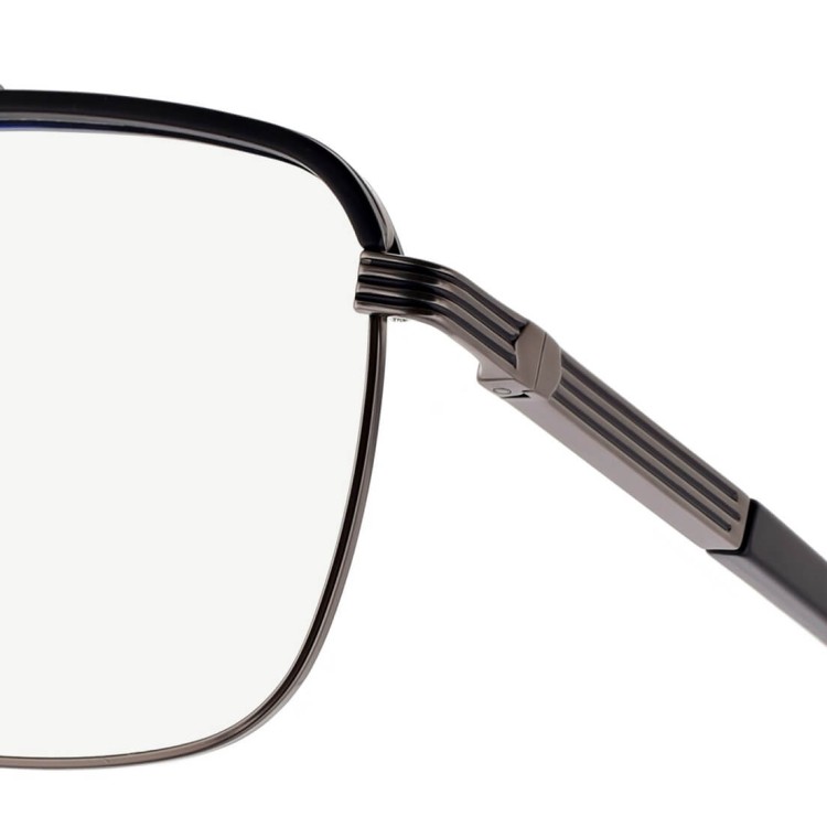 Okulary pilotki zerówki z filtrem Blue Light 25177A czarny/grafit