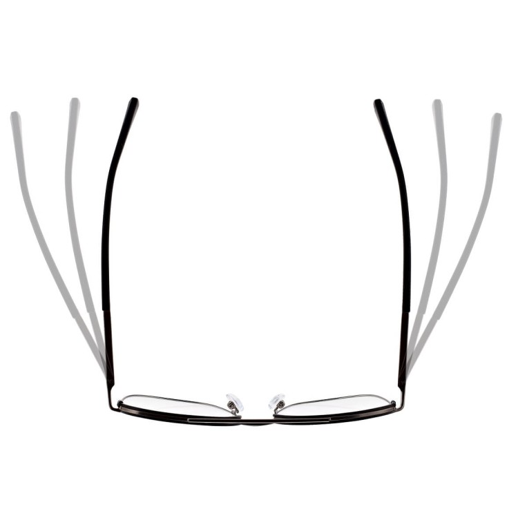 Okulary pilotki zerówki z filtrem Blue Light 25177C beż/złoty