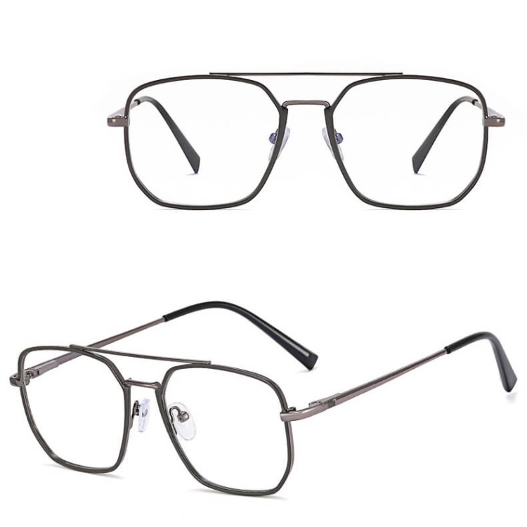 Okulary pilotki zerówki do komputera z filtrem BLUE Light na teleskopach 25121B szary/grafit