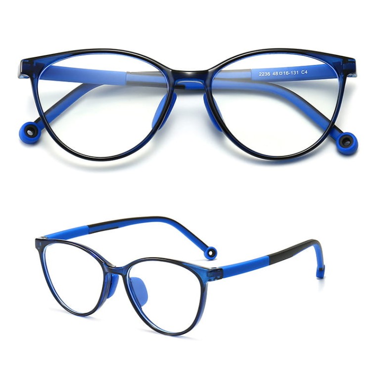 Okulary dla dzieci zerówki do komputera z filtrem Blue Light 25183A granatowo-niebieskie.jpg