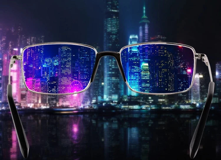 Plusy +1.50 Męskie okulary do czytania korekcyjne FLEX ST333 srebrne
