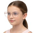Oprawki okularowe dla dziewczynki zerówki z filtrem Blue Light 25187A modelka.jpg