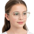 Oprawki okularowe dla dziewczynki zerówki z filtrem Blue Light 25187G modelka.jpg