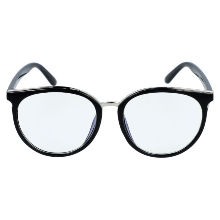 Okulary damskie zerówki kocie z filtrem Blue Light do komputera POL-BLF-727K czarne