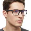 Okulary Nerd z filtrem światła niebieskiego do komputera zerówki R-BL-1636K
