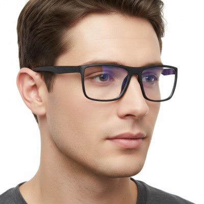 Okulary Nerd z filtrem światła niebieskiego do komputera zerówki R-BL-1636K