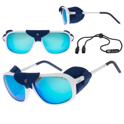 Lodowcowe okulary z osłonkami przeciwsłoneczne z polaryzacją GOG E400-2P w kat.4