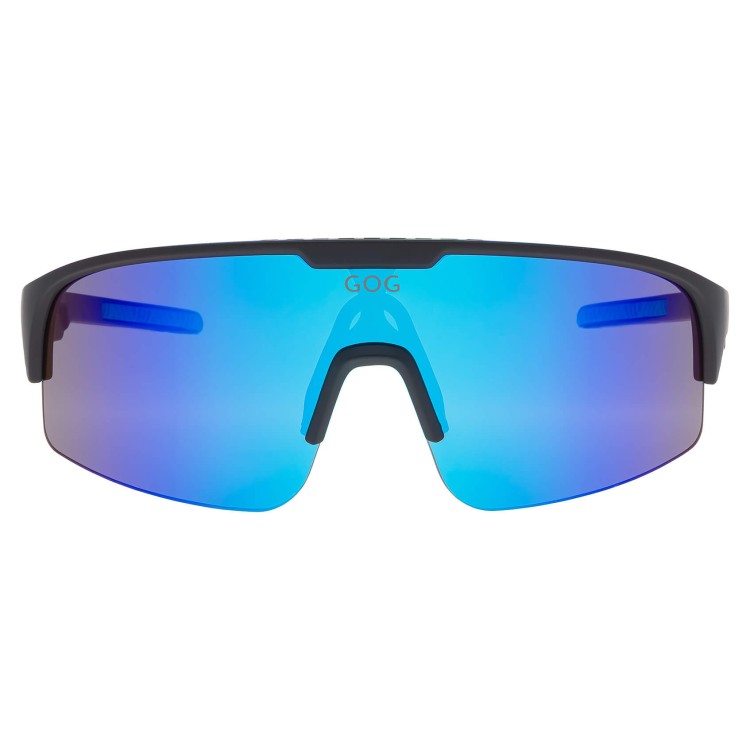 Juniorskie 6-10 lat okulary przeciwsłoneczne sportowe GOG E991-1 czarny/niebieski