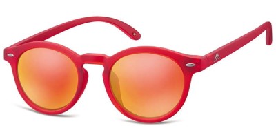 Okulary lenonki Montana MS28A czerwone lustrzanki