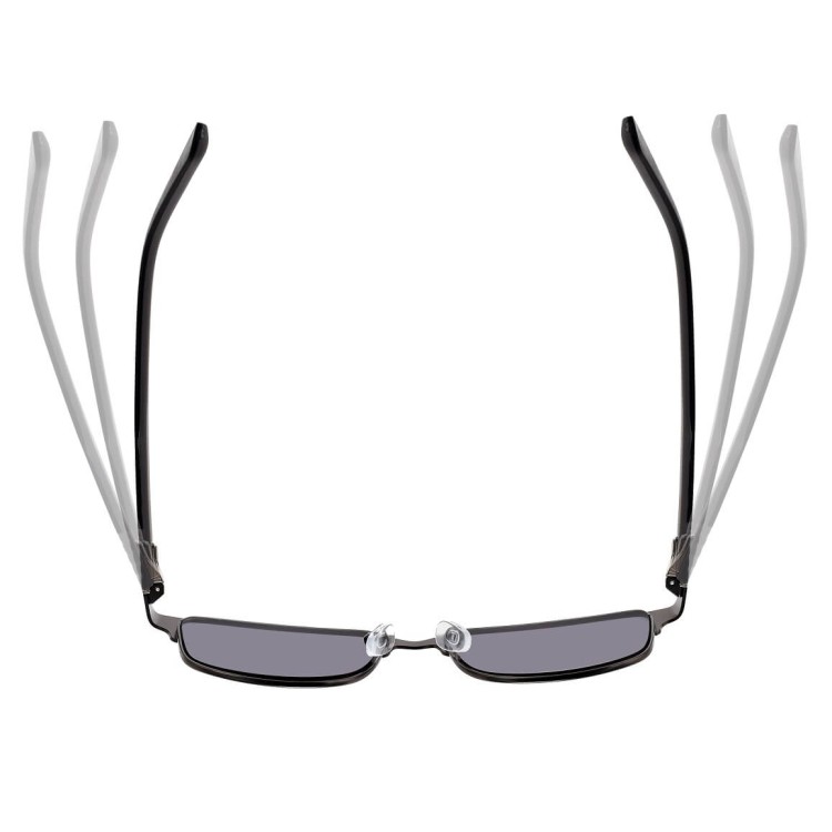 Przyciemniane okulary +2.00 do czytania męskie SPM41 szary/czarny