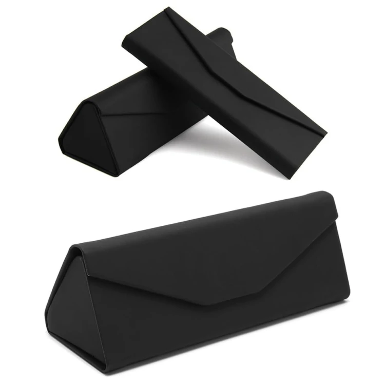 Etui na okulary składane w trójkąt ET-133F czarny mat.jpg
