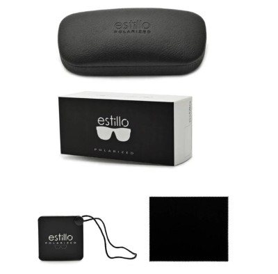 Damskie okulary przeciwsłoneczne z polaryzacją EST-14-2 krem/brąz