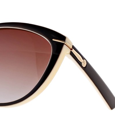 Damskie okulary przeciwsłoneczne z polaryzacją EST-14-2 krem/brąz