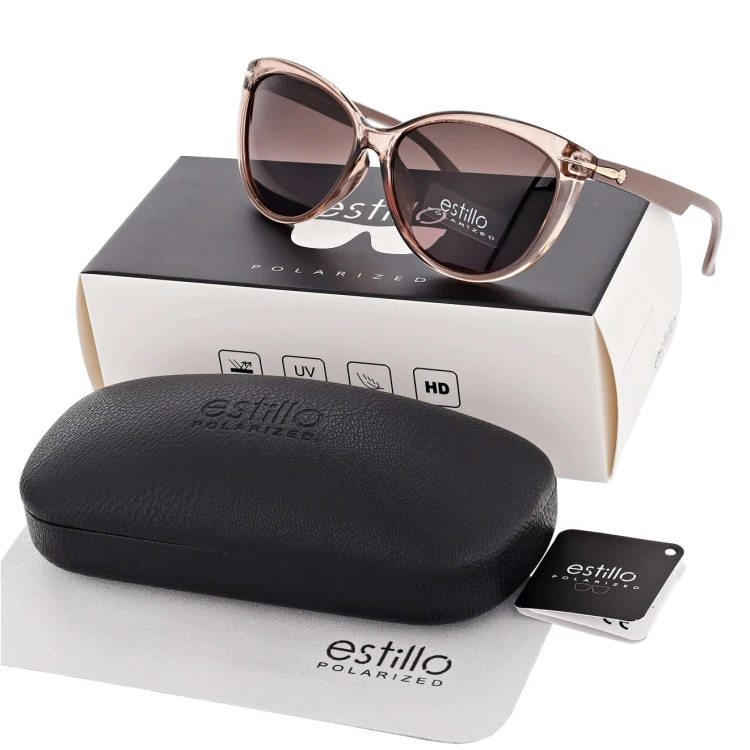 Damskie okulary przeciwsłoneczne z polaryzacją EST-14-6 brąz-kawa-.JPG