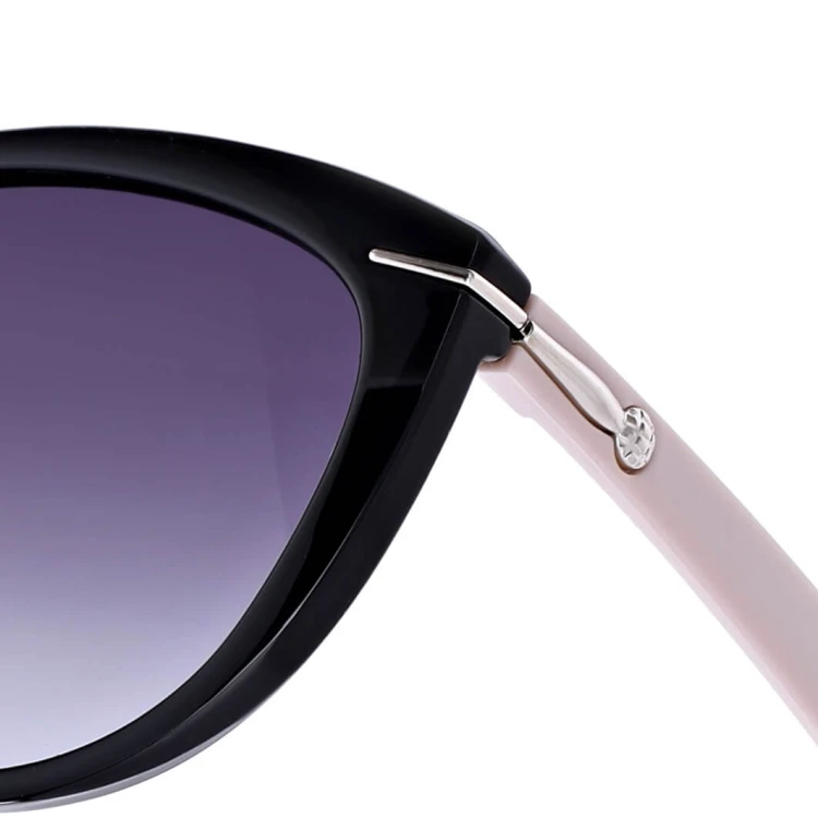 Damskie okulary przeciwsłoneczne z polaryzacją EST-14-15 czarny/wrzosowy