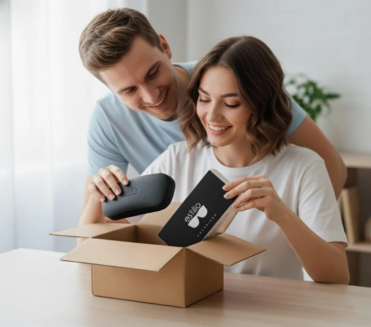 Damskie okulary przeciwsłoneczne z polaryzacją EST-14-13 brąz/czarny