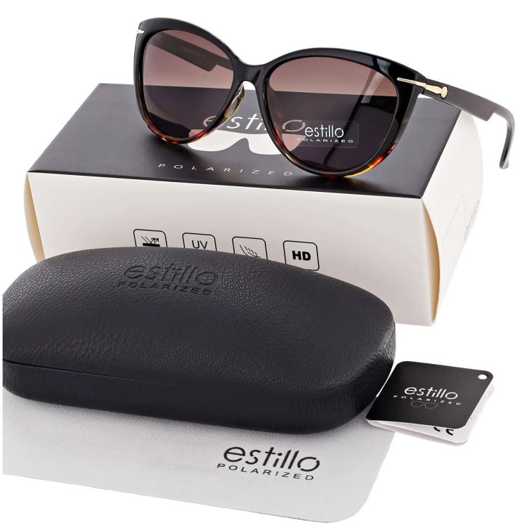 Damskie okulary przeciwsłoneczne z polaryzacją EST-14-13 brąz-czarny.jpg