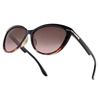 Damskie okulary przeciwsłoneczne z polaryzacją EST-14-13 brąz/czarny