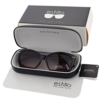 Damskie okulary przeciwsłoneczne z polaryzacją EST-14-13 brąz/czarny