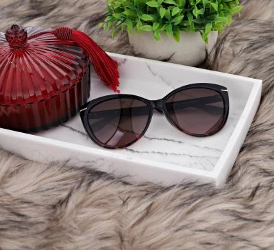 Damskie okulary przeciwsłoneczne z polaryzacją EST-14-13 brąz/czarny