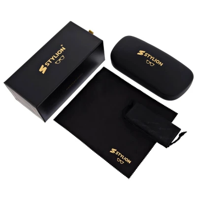 Męskie okulary PREMIUM +1.50 do czytania i komputera Blue Light+Antyrefleks STL260 granat