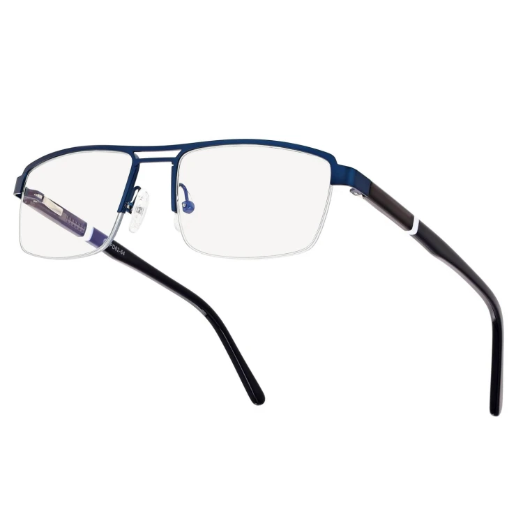 Męskie okulary PREMIUM +2.75 do czytania i komputera Blue Light+Antyrefleks STL260 granat