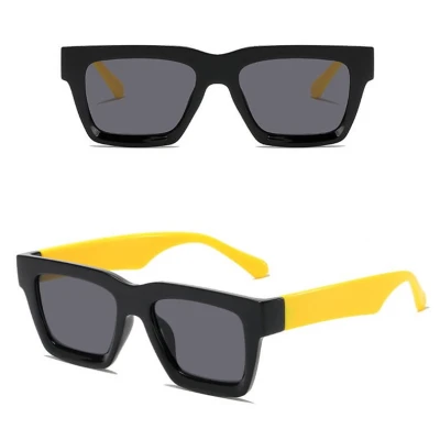 Okulary przeciwsłoneczne z filtrem UV400 STL39A Czarny/Żółty ze skazą!