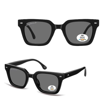 Okulary przeciwsłoneczne z polaryzacją prostokątne MP172 czarny