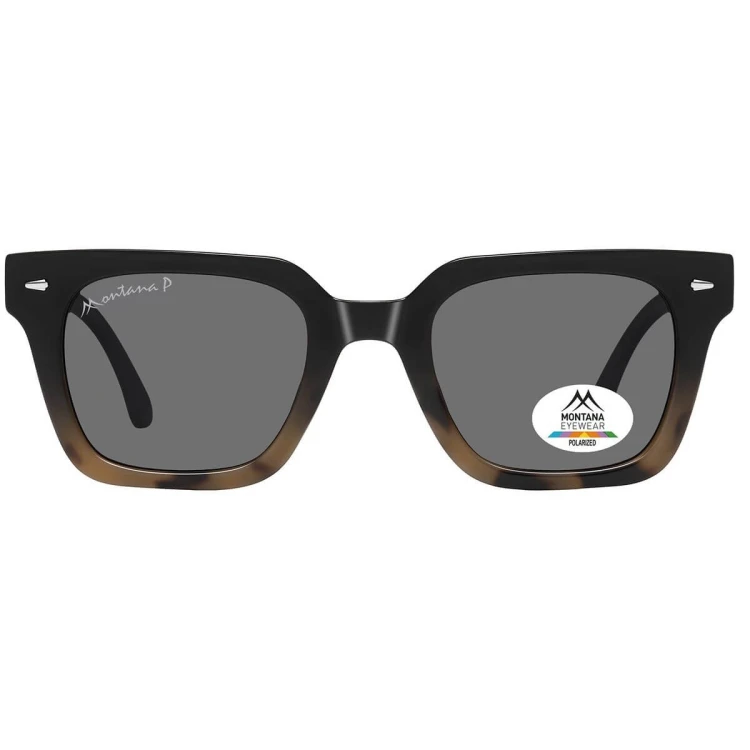 Okulary przeciwsłoneczne z polaryzacją prostokątne MP172E panterka/czarny