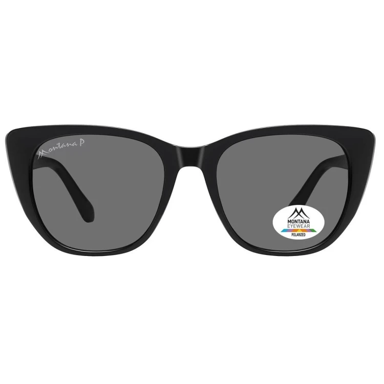 Damskie okulary przeciwsłoneczne z polaryzacją kocie oczy MP173 czarne