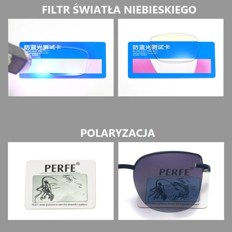 2w1 Okulary damskie do komputera + nakładka przeciwsłoneczna na magnes Clip-On 25192A  krem/złoty