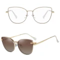 2w1 Okulary damskie do komputera + nakładka przeciwsłoneczna na magnes Clip-On 25192A.jpg