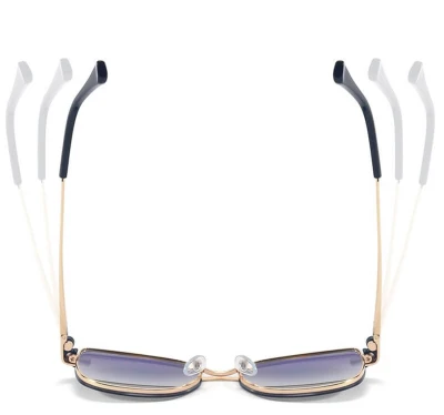 2w1 Okulary damskie do komputera + nakładka przeciwsłoneczna na magnes Clip-On 25192C róż/złoty