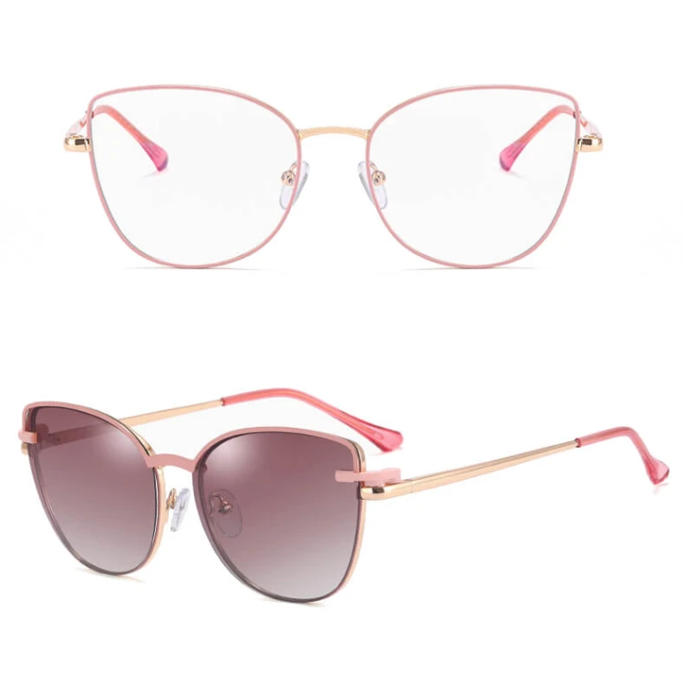 2w1 Okulary damskie do komputera + nakładka przeciwsłoneczna na magnes Clip-On 25192C.jpg