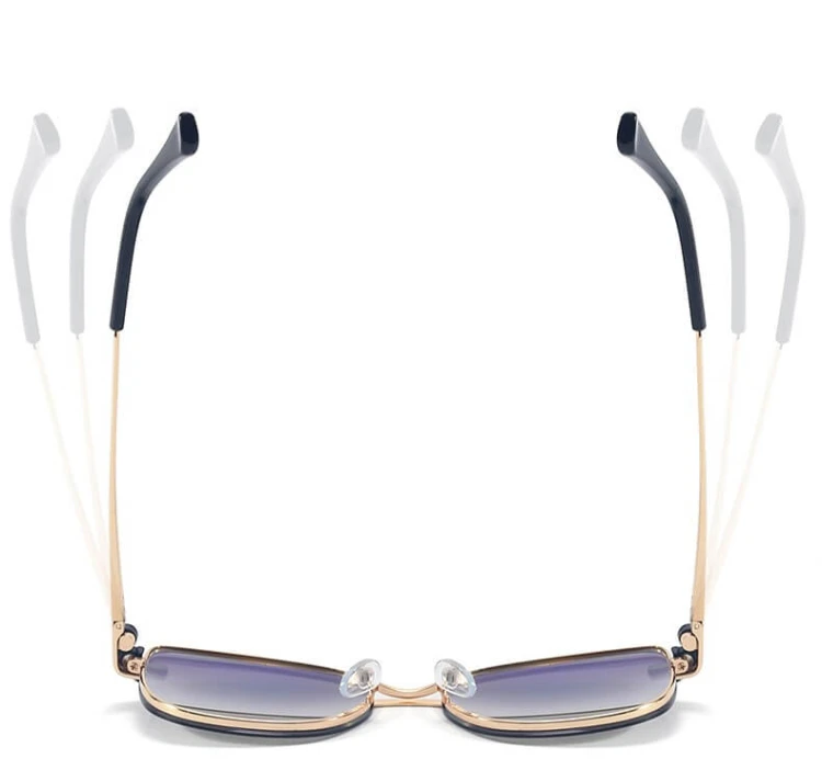 2w1 Okulary damskie do komputera + nakładka przeciwsłoneczna na magnes Clip-On 25192D fiolet/złoty
