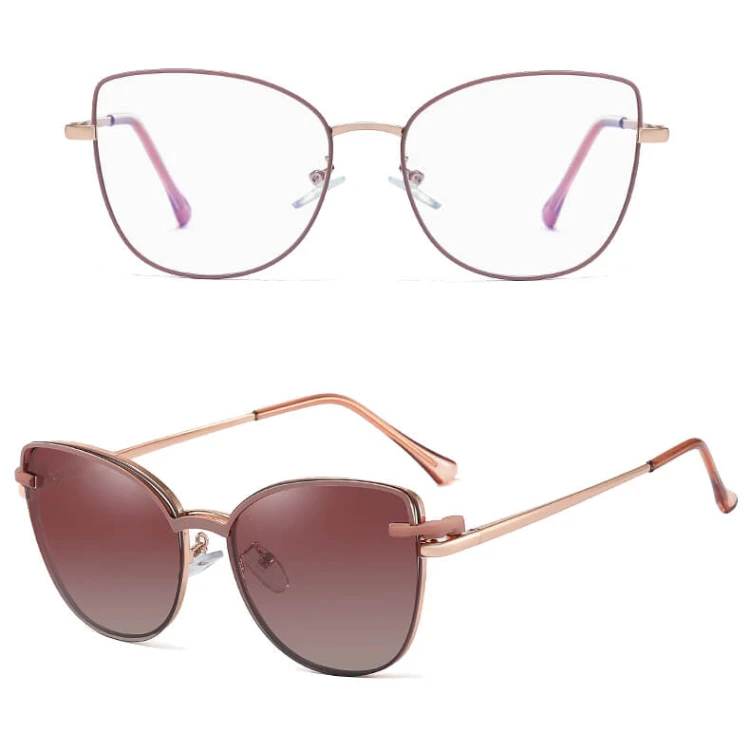 2w1 Okulary damskie do komputera + nakładka przeciwsłoneczna na magnes Clip-On 25192D.jpg